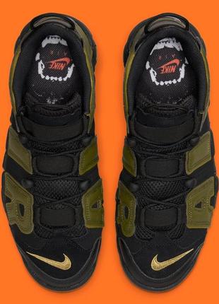 Оригінальні кросівки nike air more uptempo 96 black green | dh8011-001