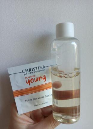 Christina forever young балансуючий тонік + christina forever young total renewal serum