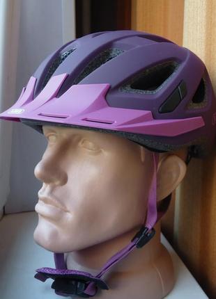 Велошлем abus urban-i 3.0 helmet core purple germany 2021г  (52-58см)5 фото