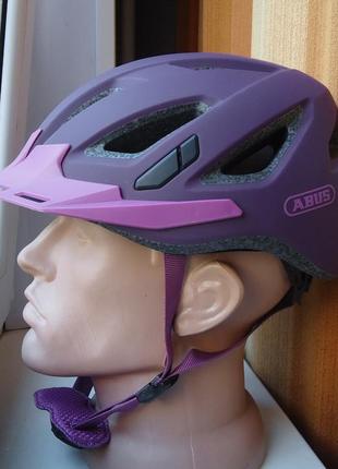 Велошолом abus urban-i 3.0 helmet core purple germany 2021р (52-58см)