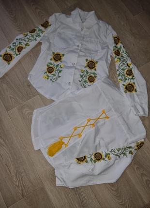 Рубашка та юбка українська символіка2 фото