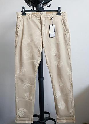 Мужские штаны чинос warren regular straight fit scotch&soda голландия оригинал