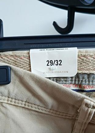 Мужские штаны чинос warren regular straight fit scotch&soda голландия оригинал