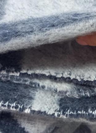 Одеяло тканое "клеточка" шерсть 140х205см ковдра бавовна10 фото