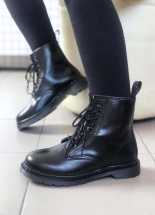 🔥ботинки женские dr. martens 1460 mono black7 фото