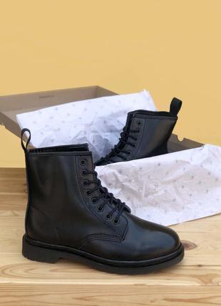 🔥ботинки женские dr. martens 1460 mono black6 фото