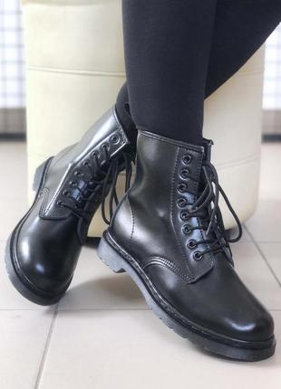 🔥ботинки женские dr. martens 1460 mono black8 фото