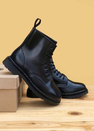 🔥ботинки женские dr. martens 1460 mono black10 фото