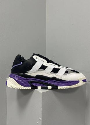 Кросівки niteball leather ‘white black violet’ кросслвки