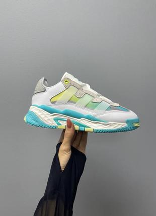Кросівки niteball leather ‘white blue yellow  кроссовки