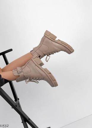 Ботинки деми осень деми на тракторной подошве танкетке платформе массивной объёмные натура...