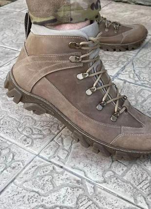 Тактичні черевики осінні демісезонні шкіряні літні,осінні,весняні шкіряні коричневі (осінь,весна 20223 фото