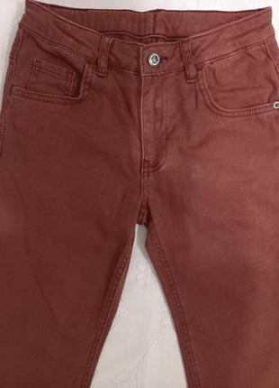 Чудові джинси  коричнево бордового кольору.  kids collection.4 фото