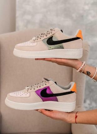 Жіночі кросівки nike air force 1 white grey 3