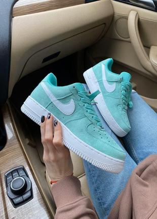 Жіночі кросівки nike air force 1 green white