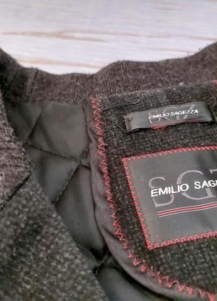 Теплі пальто елітний бренд emilio sagezza, вовна, шерсть, s-m3 фото