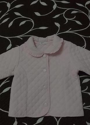 Легка Курточка на дівчинку 6-9 місяців, фірми benetton baby1 фото