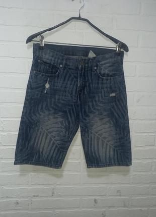Шорти джинсові бриджі на хлопчика 12-13 років1 фото