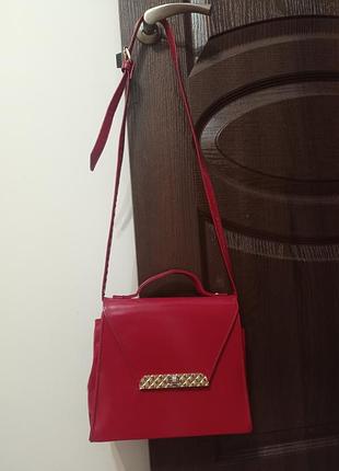 Винтажная лаковая яркая сумка винтаж ретро