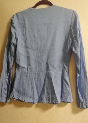 Блуза блузка ніжно блакитного кольору2 фото