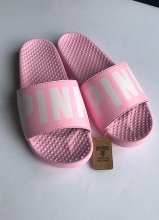 Victorias victorias secret вікторія сікрет pink slides шльопанці сланці