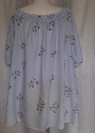 100% віскоза. жіноча літня віскозна блуза , штапель. жіноча блузка, смужка, дрібний квітка7 фото