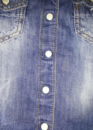 Рубашка джинсова сорочка бомбер3 фото