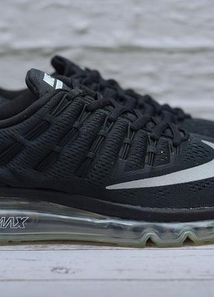 Чорні жіночі кросівки з балонами nike air max 2016 gs, 38.5 розмір. оригінал