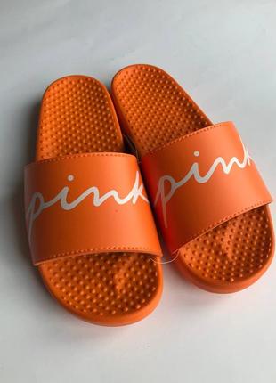 Victorias victorias secret вікторія сікрет pink slides шльопанці сланці