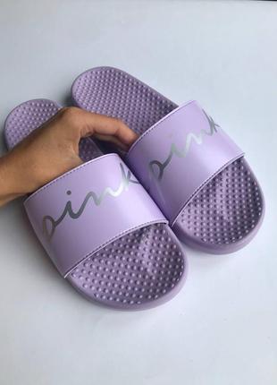 Victorias victorias secret вікторія сікрет pink slides шльопанці сланці