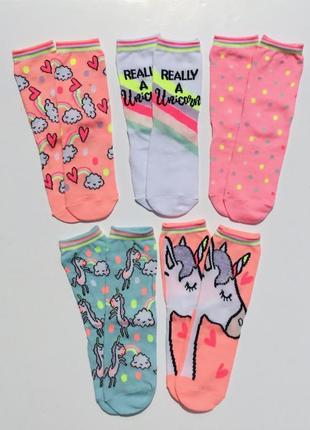 Шкарпетки для дівчинки primark примарк оригінал єдиноріг