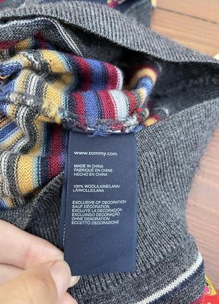 Вовна100%,смугастий джемпер ,лонгслів, светр маленький розмір tommy hilfiger5 фото