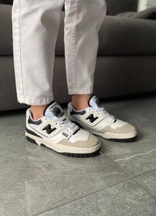 Кросівки жіночі new balance 550 white black/кроссовки женские нью беленс 550