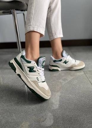 Кросівки жіночі new balance 550 white green/кроссовки женские нью беленс 5504 фото