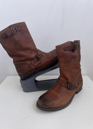 Круті шкіряні чобітки чоботи в козацькому стилі tommy hilfiger, оригінал, р. 39