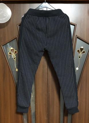 Чоловічі флісові штани в смужку6 фото