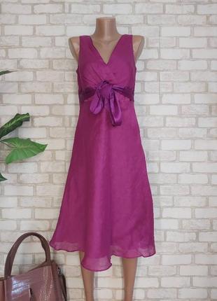 Фирменное monsoon платье-миди/сарафан со 100 % шелка в цвете "фиолет", размер л-ка1 фото