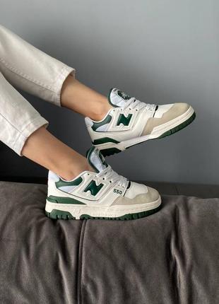 Кросівки жіночі new balance 550 white green/кроссовки женские нью бэлэнс 5503 фото