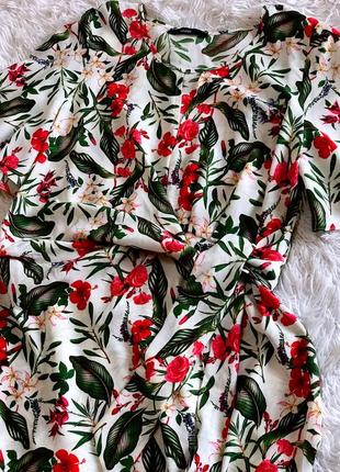 Стильне плаття george у квітковий принт із зав'язкою8 фото