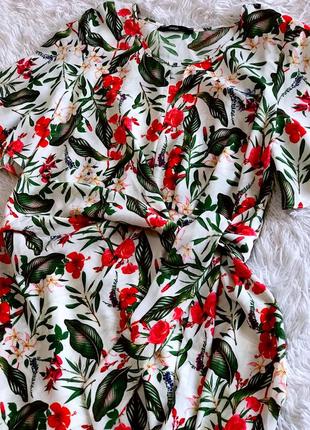 Стильне плаття george у квітковий принт із зав'язкою2 фото