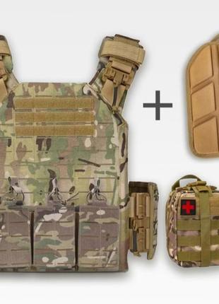 Плитоноска pentagon storm black -cu01 small, s - multicam