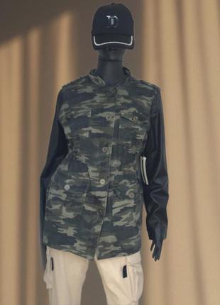 Курточка стиле милитари с рукавчиками из кобзами2 фото