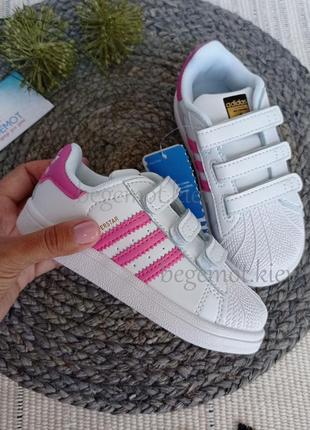 Дитячі кросівки дівчинці adidas superstar