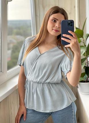 Припилено блакитна блуза 1+1=3