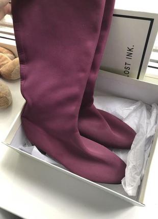 Сапоги, сапоги, текстиль резина розовые