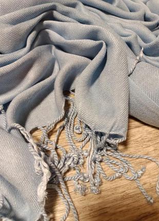 Палантин шарф 75 см на 192 см по 10 см кисточки с двух стороны, вискоза 100%7 фото