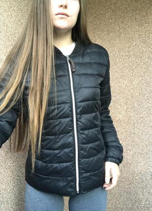 Куртка женская курточка осенняя осень черная2 фото