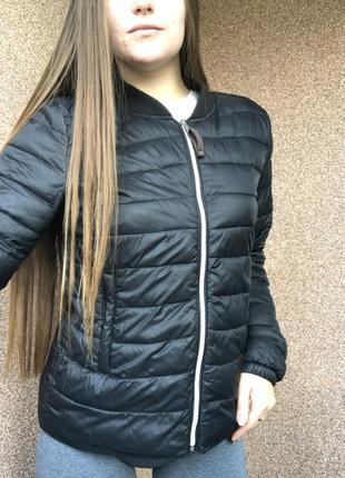 Куртка женская курточка осенняя осень черная