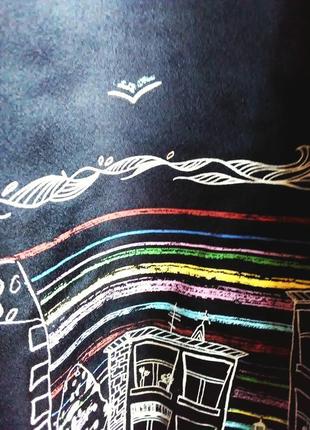 Лонгслив оригинальный принт нарядный для стройняшки последний5 фото