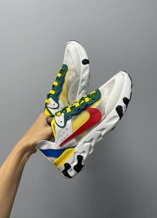 Кросівки react element ‘87 ‘yellow blue red’ кроссовки4 фото